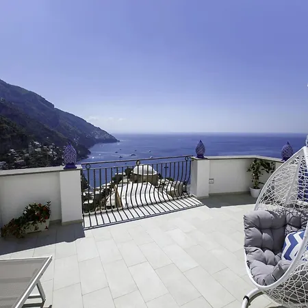 Villa In Positano With Sea-View Terrace