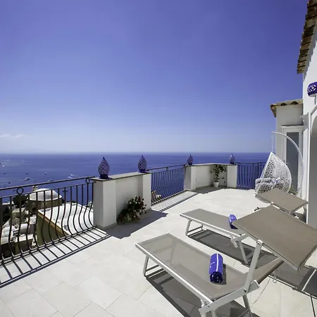 Villa In Positano With Sea-View Terrace