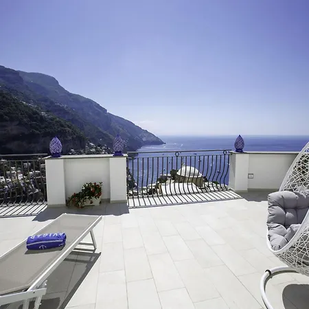 Villa In Positano With Sea-View Terrace