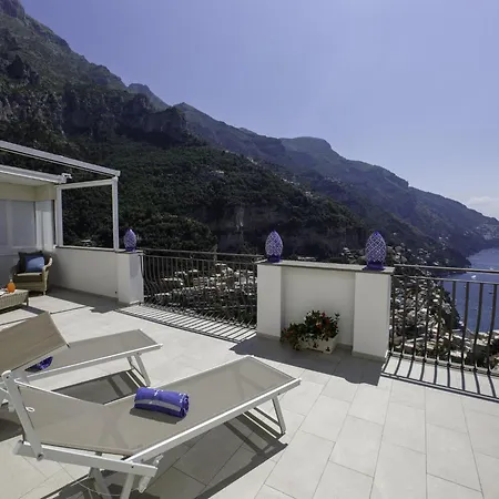 Villa In Positano With Sea-View Terrace